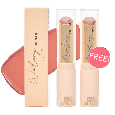 WATERY LIP BAR ,ลิปสติกเนื้อกลอสฉ่ำแบบแท่ง, So Glam Watery Lip Bar,So Glam,ไฮยาลิปบาร์soglam